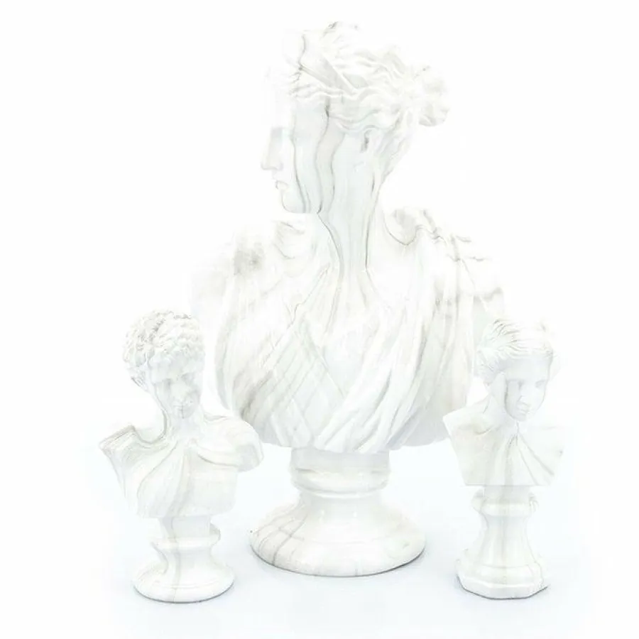 By Boo Ornament Ceres Marmer - Wit