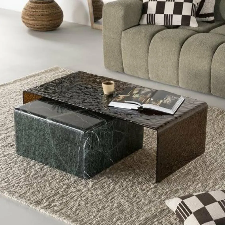 By Boo Salontafel Ripple glas Discount