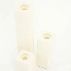 By Boo Set van 3 kandelaren Cube - beige Online