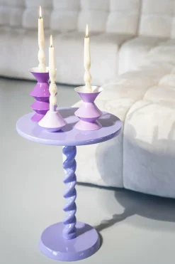 By Boo Set van 3 kandelaren Yack – lila Online