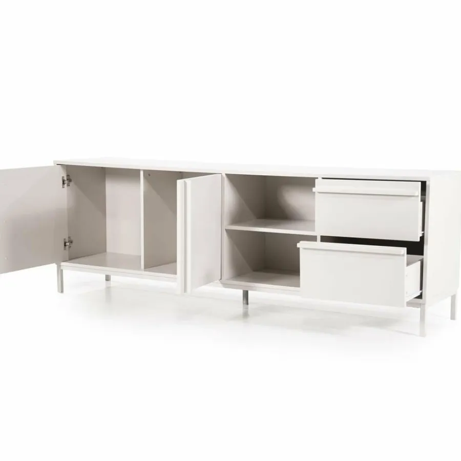 By Boo TV meubel Boaz 180 cm – 2 deuren, 2 lades en 2 open vakken Hot