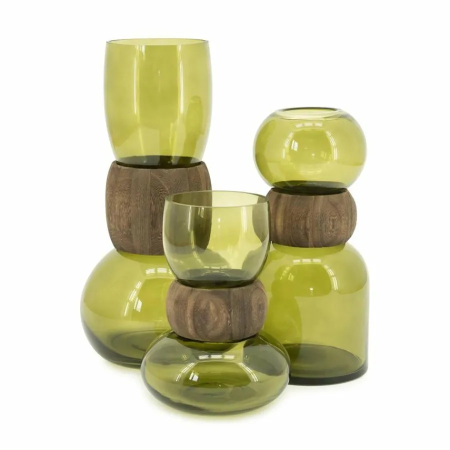 By Boo Vaas Verra groot - groen Outlet