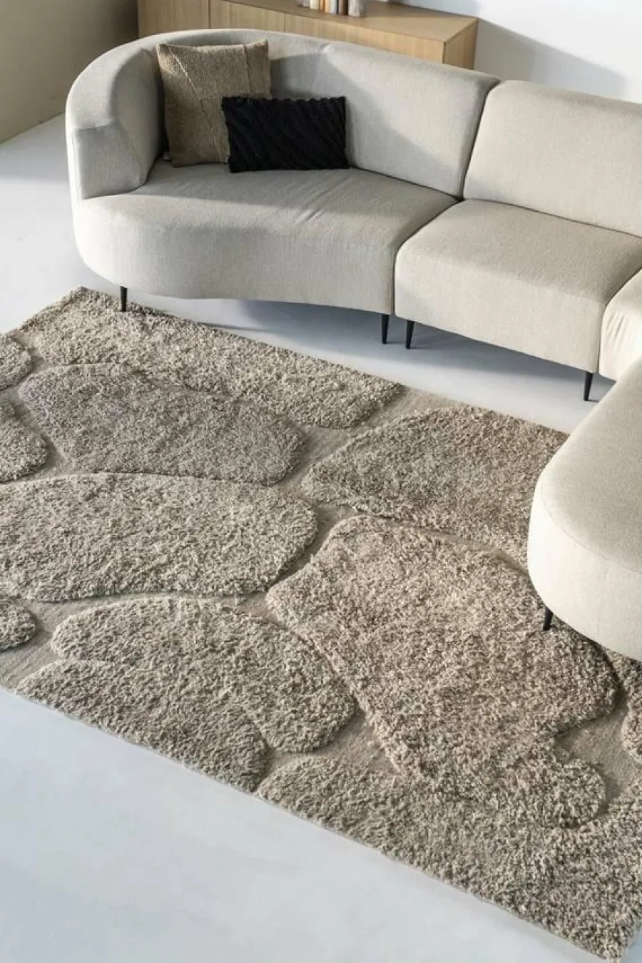 By Boo Vloerkleed Kala 200x300 cm - taupe New