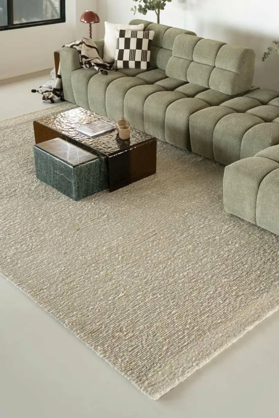 By Boo Vloerkleed Takara 290x390 cm - ivory Sale