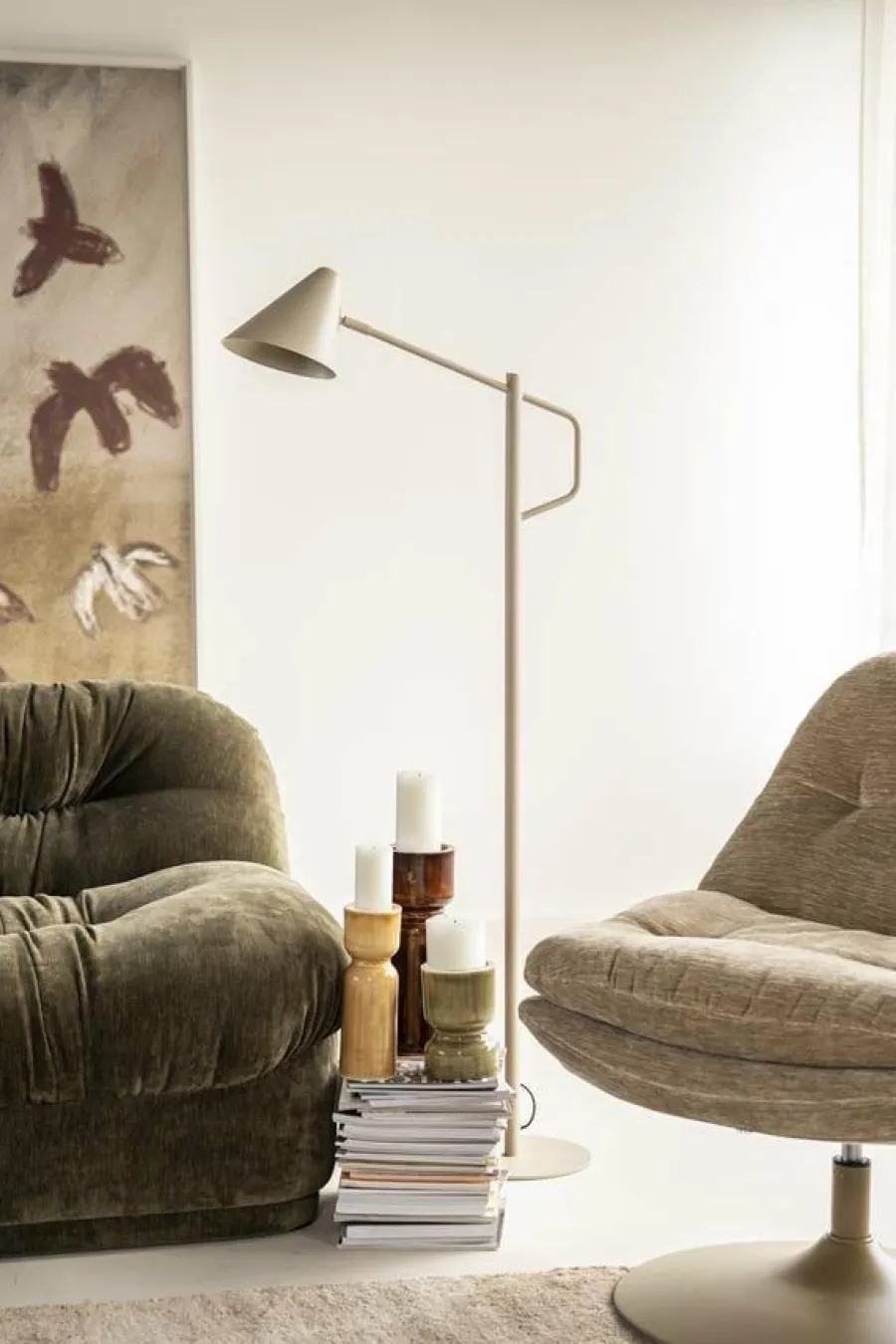 By Boo Vloerlamp Capa - beige Hot