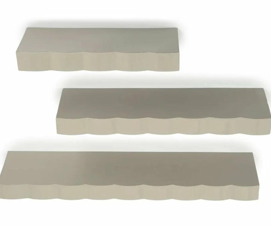 By Boo Wandplank Prinz set van 3 - taupe Outlet