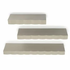 By Boo Wandplank Prinz set van 3 - taupe Outlet