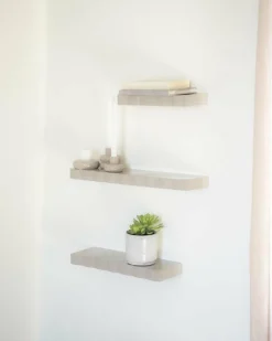 By Boo Wandplank Prinz set van 3 - taupe Outlet
