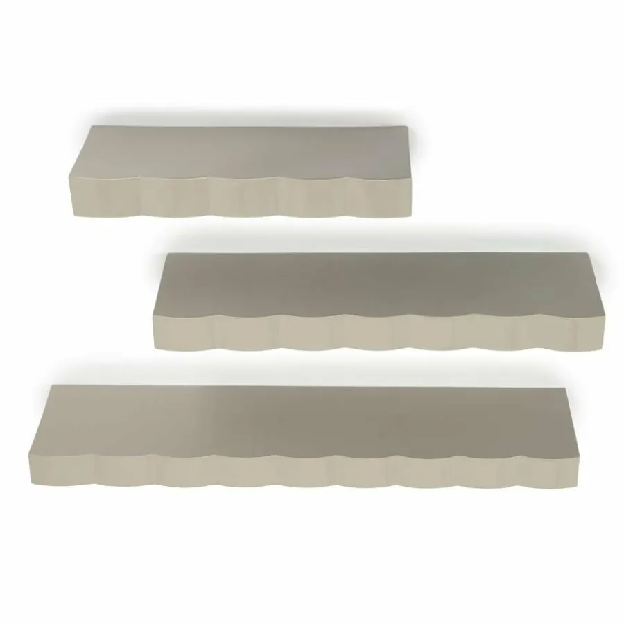 By Boo Wandplank Prinz set van 3 - taupe Outlet