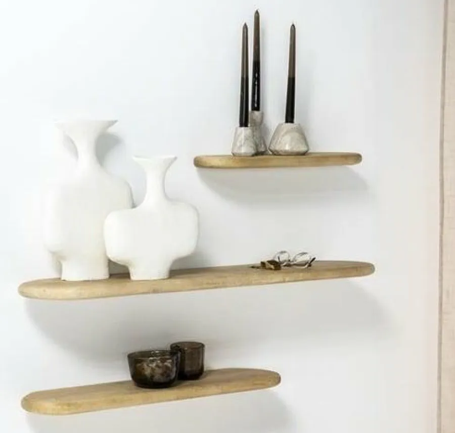 By Boo Wandplank Tre 1 mango 49 cm – naturel New