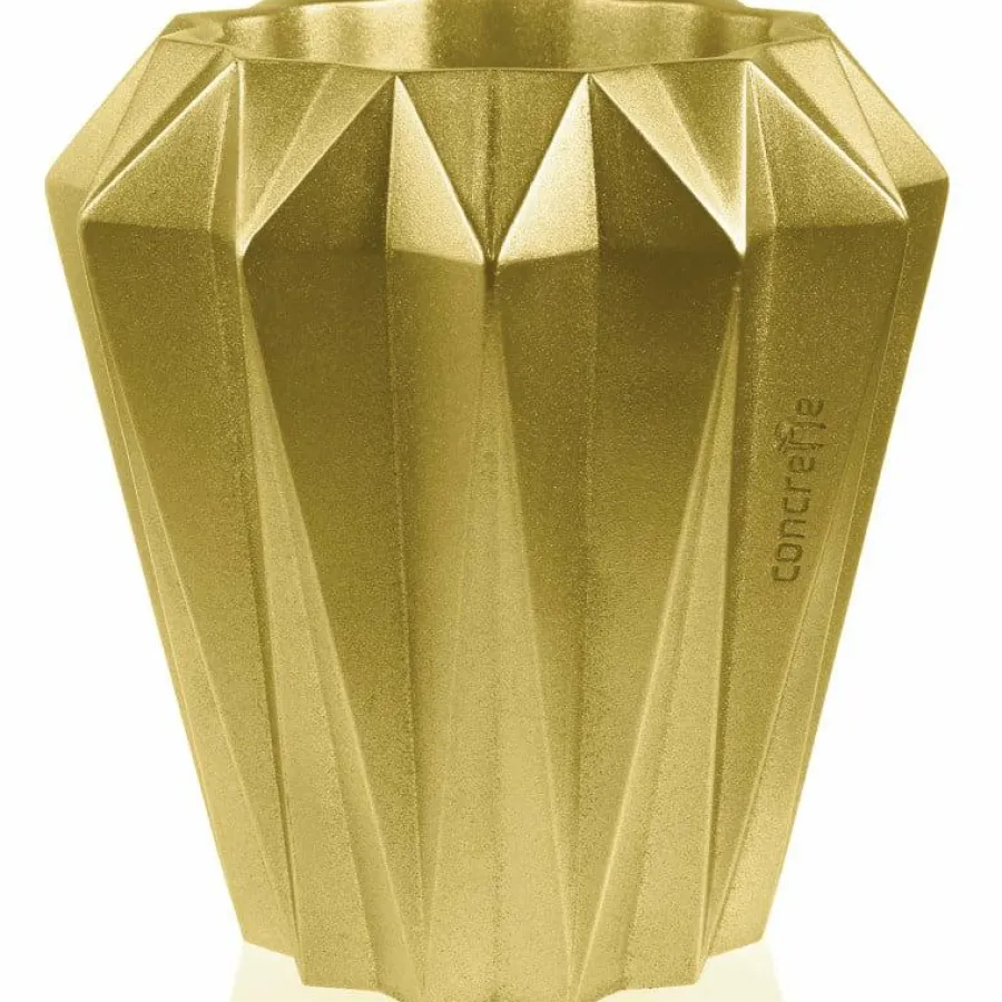 Candellana Bloempot beton Rack 13 cm Goud New