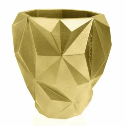 Candellana Bloempot beton Geometric 13 cm Classic Gold Online