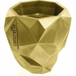Candellana Bloempot beton Geometric 13 cm Classic Gold Online