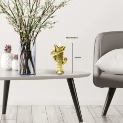 Candellana Kaars cactus met sombrero goud Discount