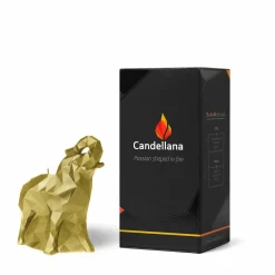 Candellana Kaars olifant medium goud Discount