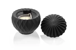Candellana Ornament geurkaars bol mat zwart Clearance