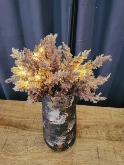 Countryfield Astilbe boeket met LED verlichting donkerbruin Sale