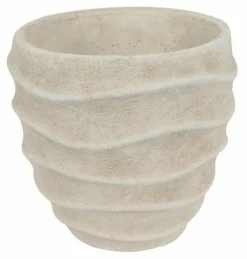 Countryfield Bloempot Ribbel Creme L Best