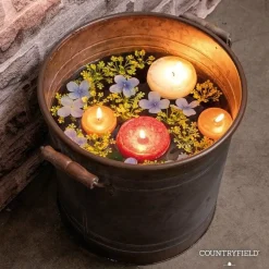 Countryfield Drijfkaars Bollie set van 3 roze - diverse afmetingen Best