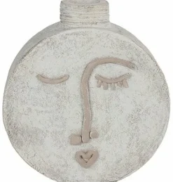 Countryfield Fles / Vaas gezicht Picasso wit Clearance