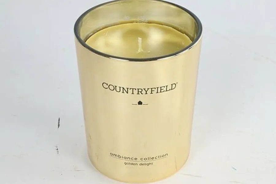 Countryfield Geurkaars Golden Delight goud - M of L Outlet