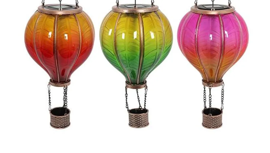 Countryfield Hanger hete luchtballon Solar LED set van 3 multicolor - L Clearance