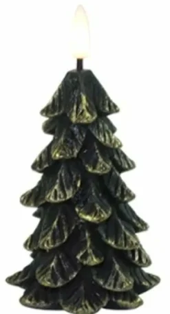 Countryfield Kerstboomkaars LED Lyon XL zwart / groen Best