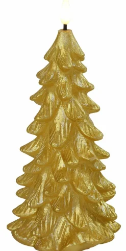 Countryfield Kerstboomkaars LED Lyon XL goud Hot