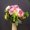 Countryfield Kunst boeket Peony Hydrangea 3x3 Lila