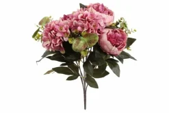 Countryfield Kunst boeket Peony Hydrangea 3x3 Lila