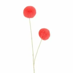 Countryfield Kunstdeco Pom Pom Set van 3 takken oranje - 16 x 16 x 75 cm Outlet
