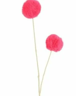 Countryfield Kunstdeco Pom Pom Set van 3 takken roze - 16 x 16 x 75 cm Outlet