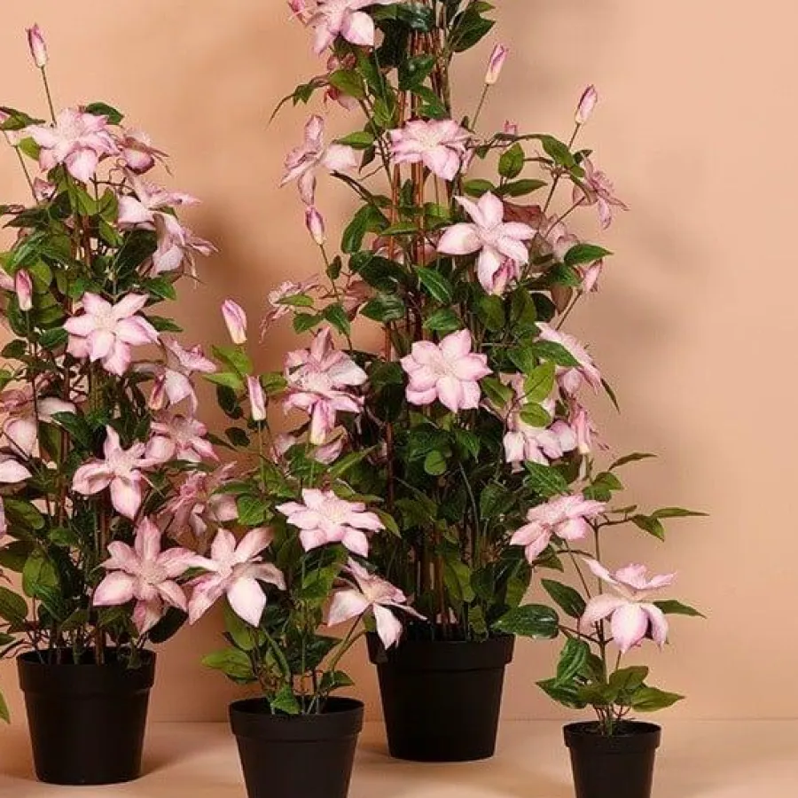 Countryfield Kunstplant Clematis XL roze 94 cm hoog Outlet