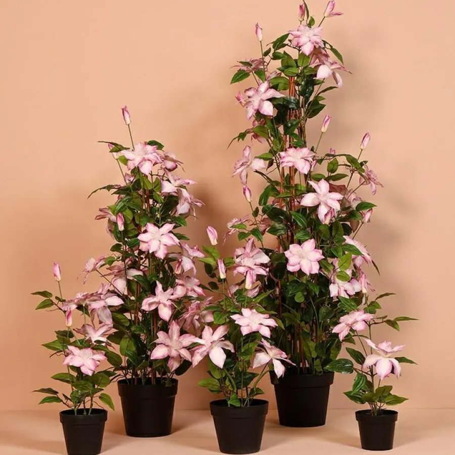 Countryfield Kunstplant Clematis XL roze 94 cm hoog Outlet