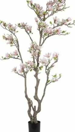 Countryfield Kunstplant Magnolia L roze / wit - 220 cm hoog Hot