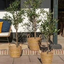 Countryfield Kunstplant Olea olijfboom L groen - 120 cm hoog Hot