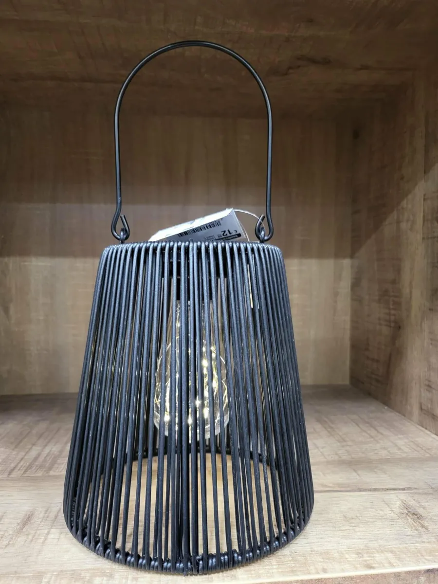 Countryfield Lantaarn LED solar Luana zwart L Discount