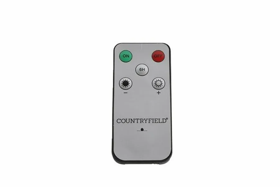 Countryfield LED Licht Dinerkaars Lyon rustiek zwart - set van 2 New