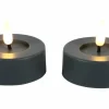 Countryfield Maxi theelicht Ø6,7CM LED Patio set van 2 grijs Online