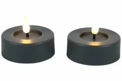 Countryfield Maxi theelicht Ø6,7CM LED Patio set van 2 grijs Online