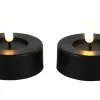 Countryfield Maxi theelicht Ø6,7CM LED Patio set van 2 zwart Outlet