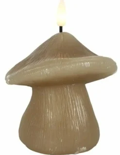 Countryfield Paddestoel kaars LED Lyon S beige Clearance