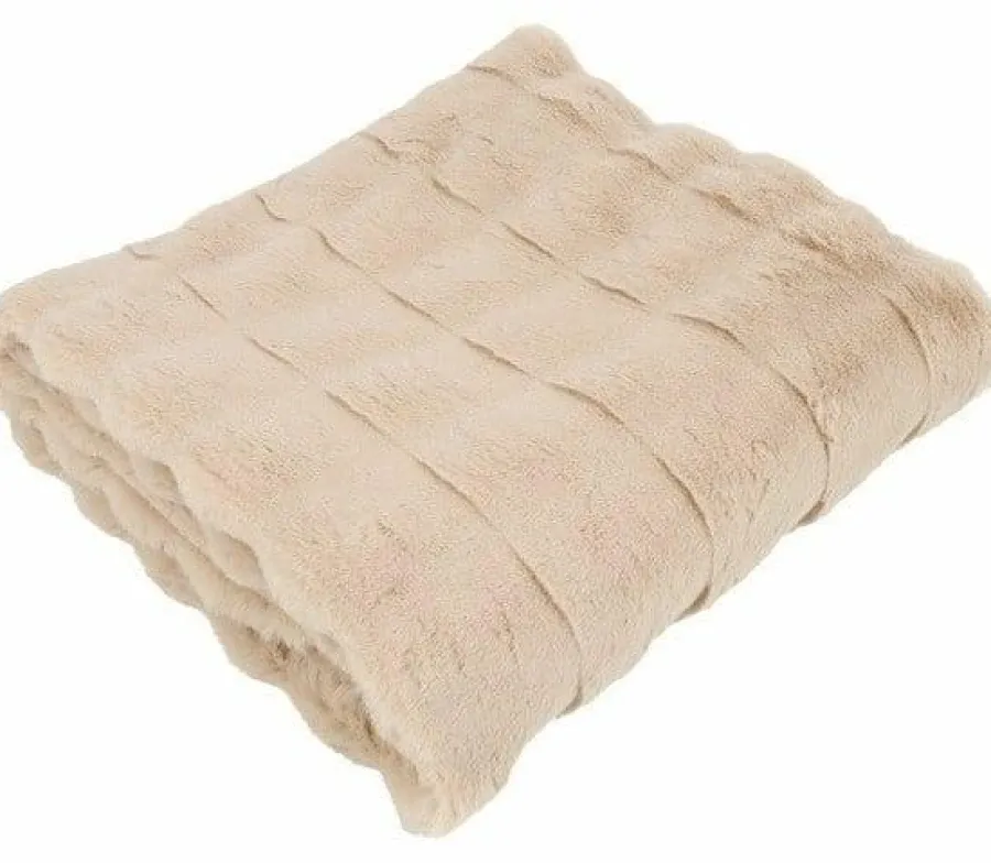 Countryfield Plaid Imitatiebont Cosy Eloise beige-L170B130H2CM New