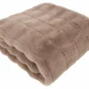Countryfield Plaid Imitatiebont Cosy Eloise grijs bruin