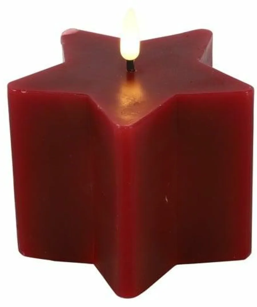 Countryfield Ster kaars LED Lyon S rood Outlet