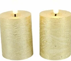 Countryfield Stompkaars Lyon Led Ø 5 cm goud set van 2 Online