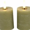 Countryfield Stompkaars Lyon Led Ø 5 cm beige set van 2 Discount