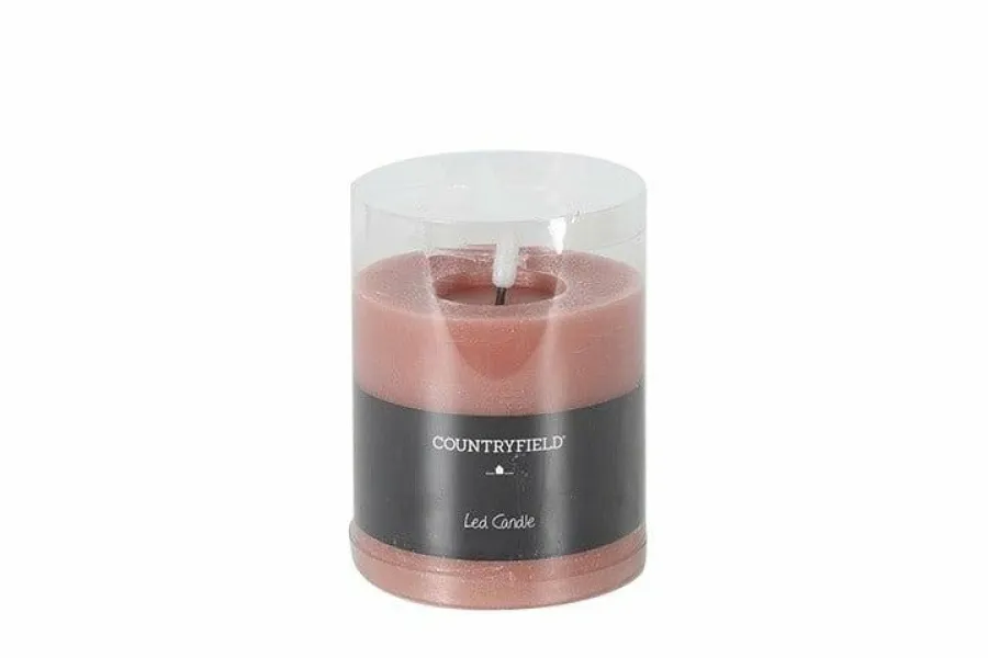 Countryfield Stompkaars rustiek Ø10CM LED Lyon S roze Online