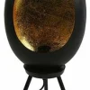 Countryfield Tafellamp E27 Eggy zwart/goud op pootjes Discount