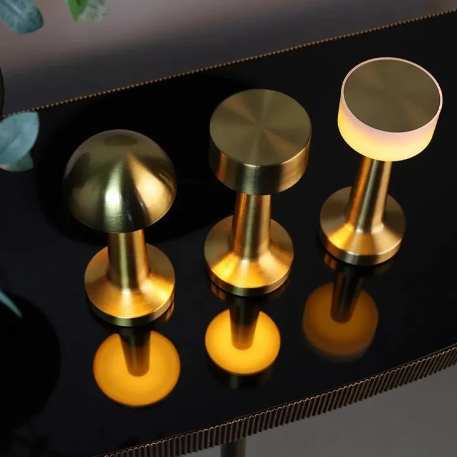 Countryfield Tafellamp Lampa goud / wit oplaadbaar